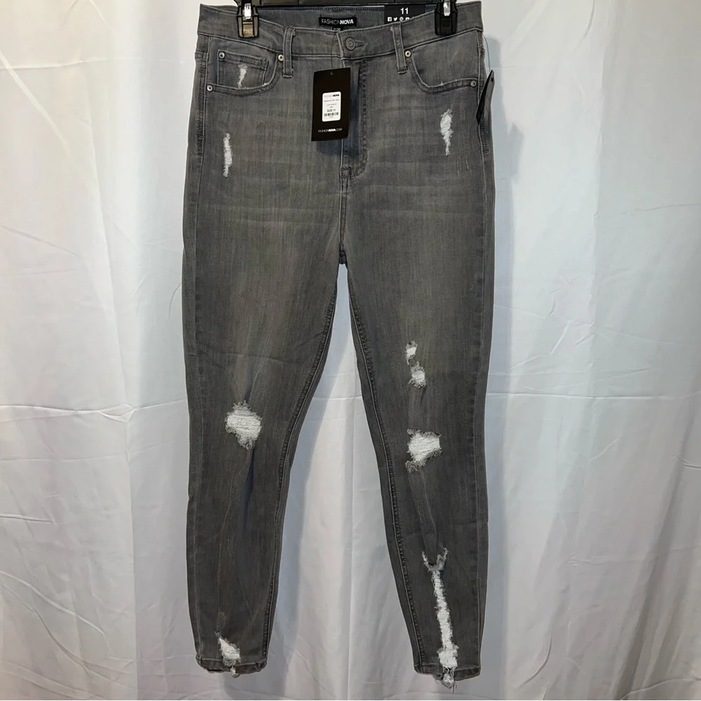 Mysterious Gal Jeans - Grey - Picture 2 of 10